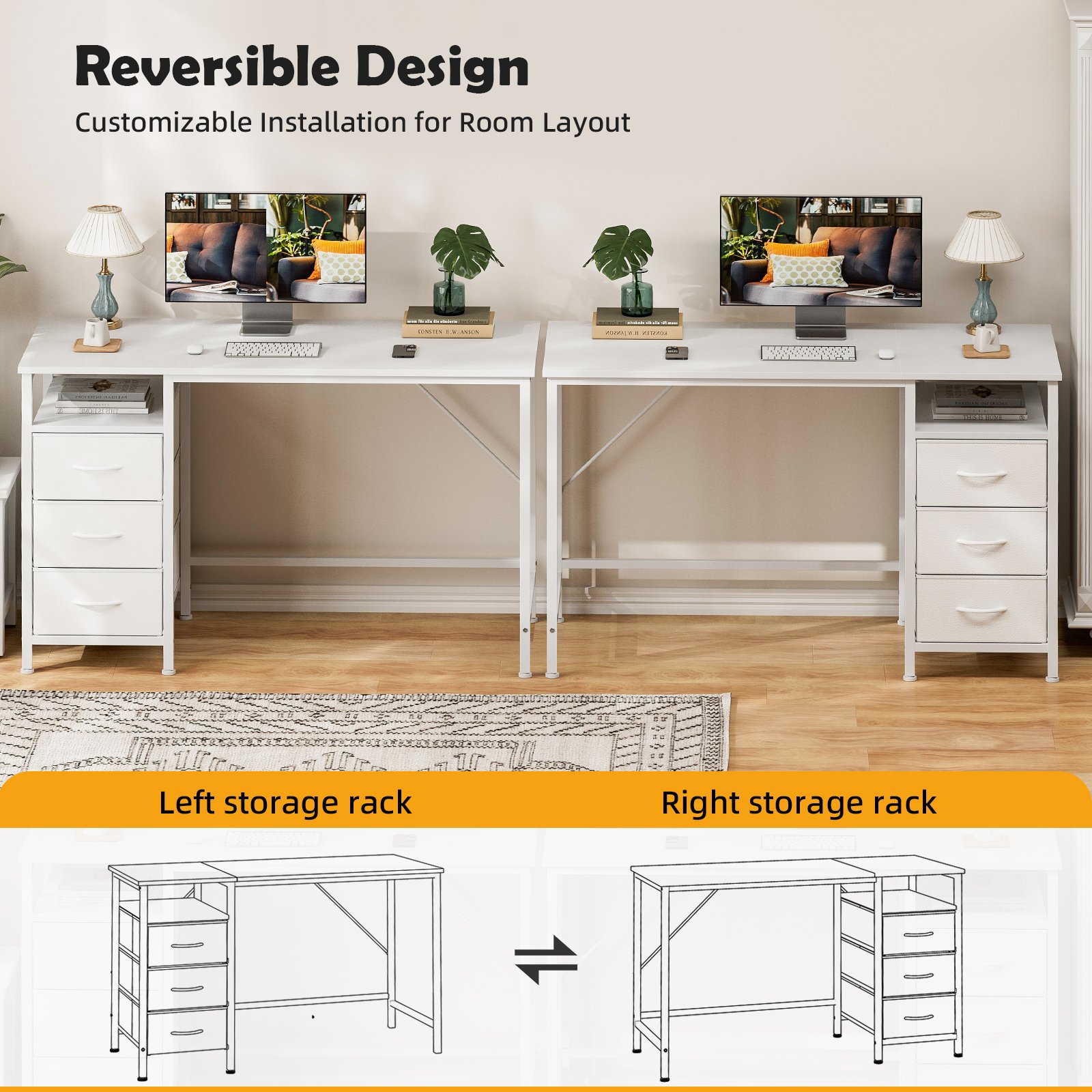 miazya home office computer desk with 3 drawers, modern simple gaming desk with metal frame splice board, ideal work and study 120cm miazya home office computer desk with 3 drawers, modern simple gaming desk with metal frame splice board, ideal work and study 120cm 