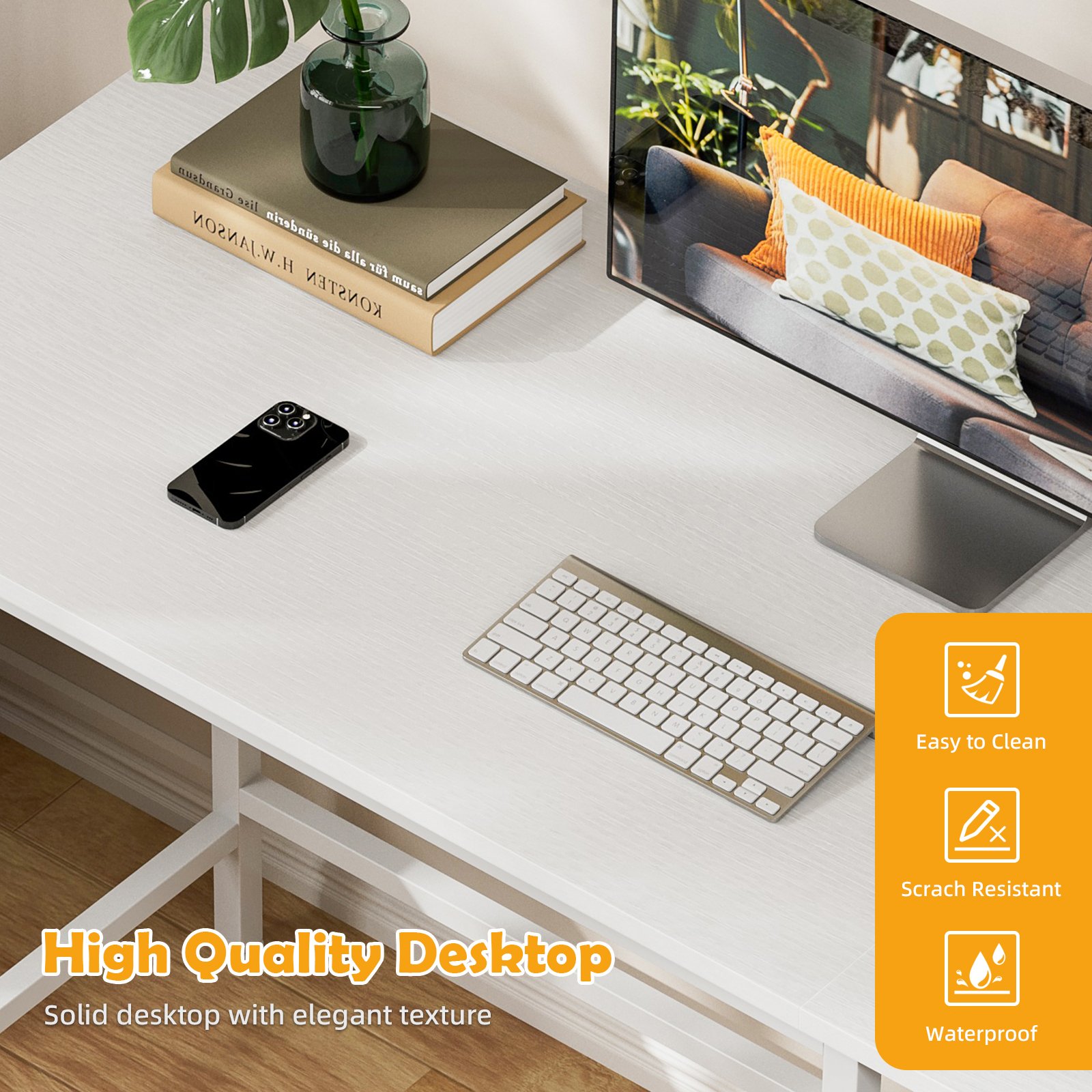 miazya home office computer desk with 3 drawers, modern simple gaming desk with metal frame splice board, ideal work and study 120cm miazya home office computer desk with 3 drawers, modern simple gaming desk with metal frame splice board, ideal work and study 120cm 