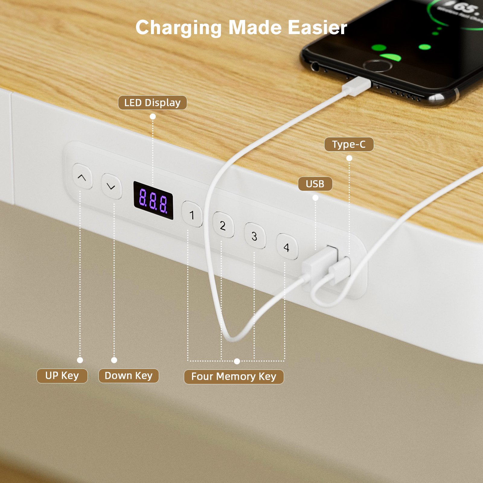 bilysen electric standing desk with drawers & usb ports, height adjustable sit stand desk with power outlets, one piece wooden tabletop bilysen electric standing desk with drawers & usb ports, height adjustable sit stand desk with power outlets, one piece wooden tabletop